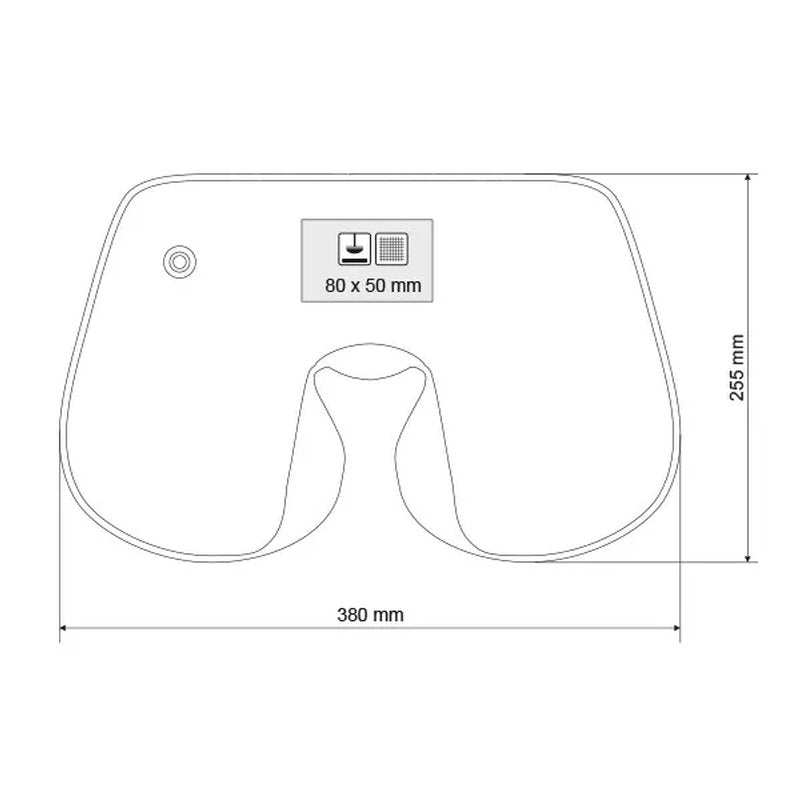 LEGERO, jastuče za putovanje, sivo
