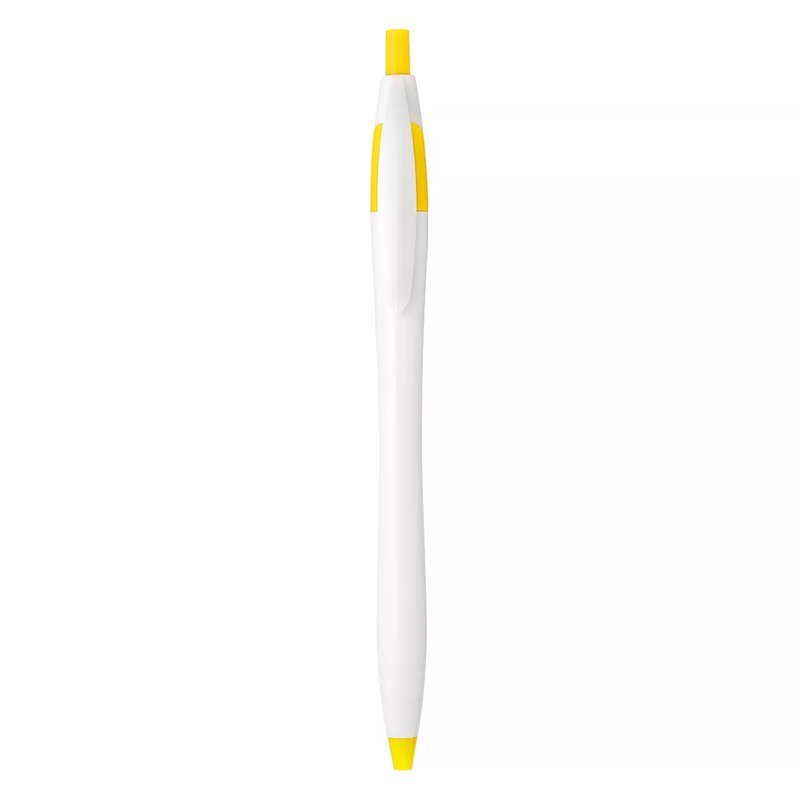 521, plastična hemijska olovka, žuta