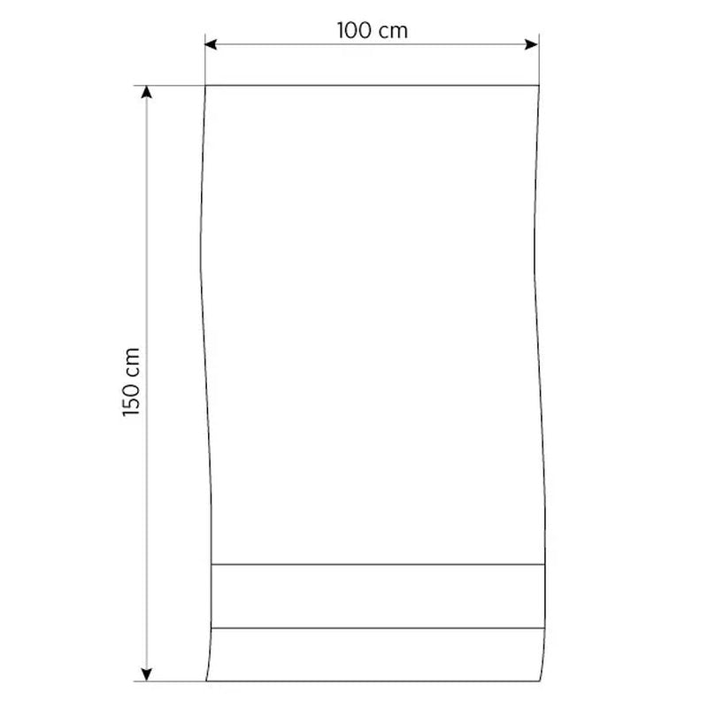 AQUA 100, peškir za tuširanje i kupanje, 400 g/m2, beli
