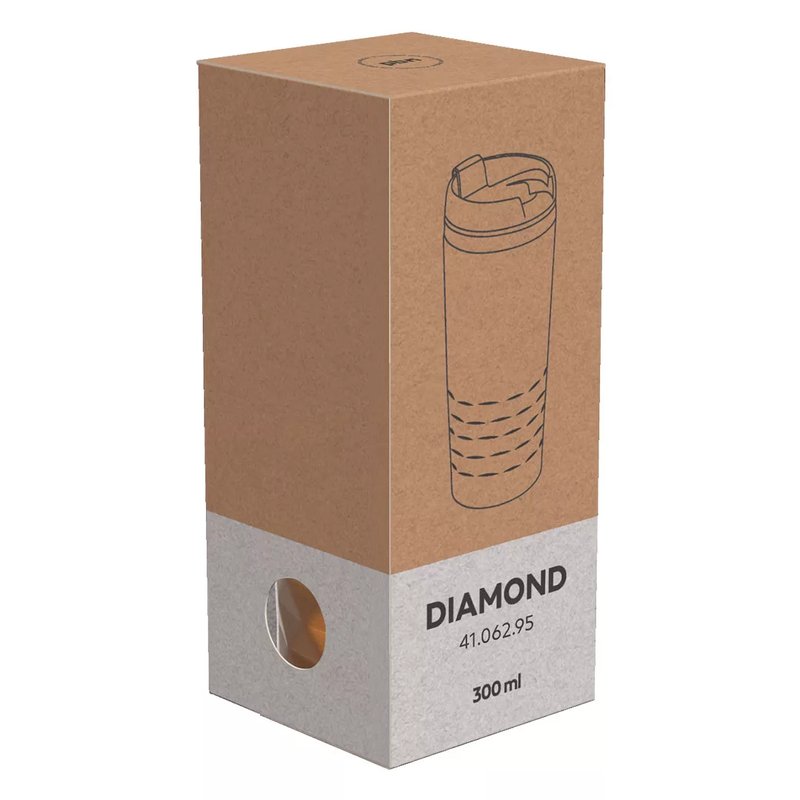 DIAMOND, čaša za poneti, 300 ml, bakarna