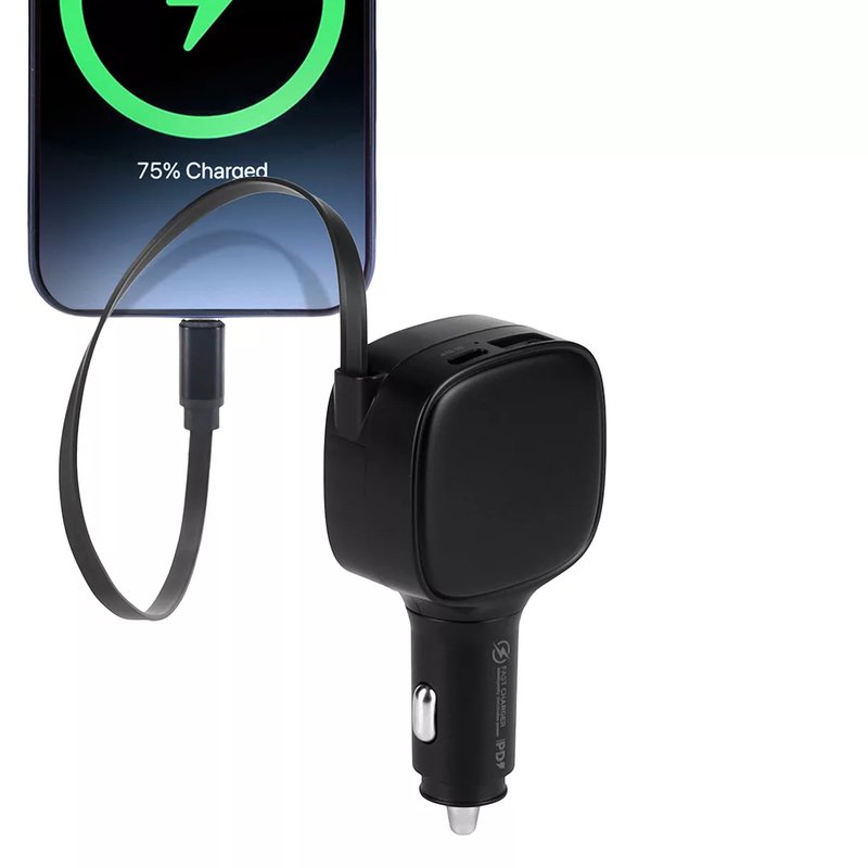HAMILTON, punjač mobilnih uređaja za automobil, 84w, crni