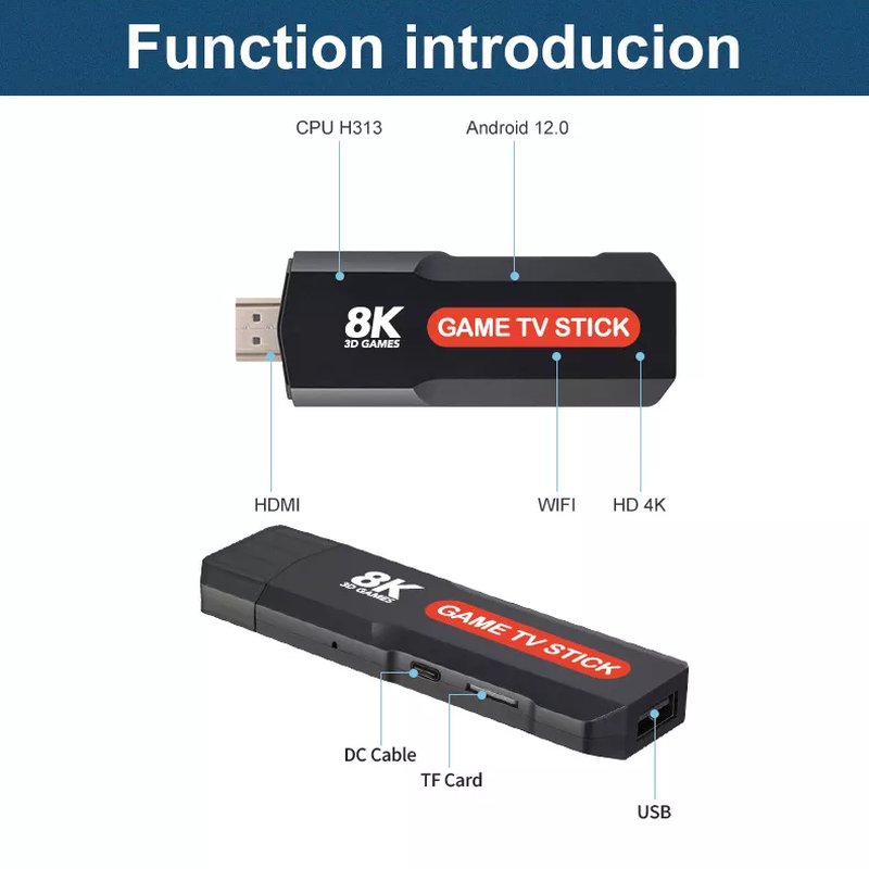 10.000 Retro igrica Q9 Game TV Stick 5G 8K