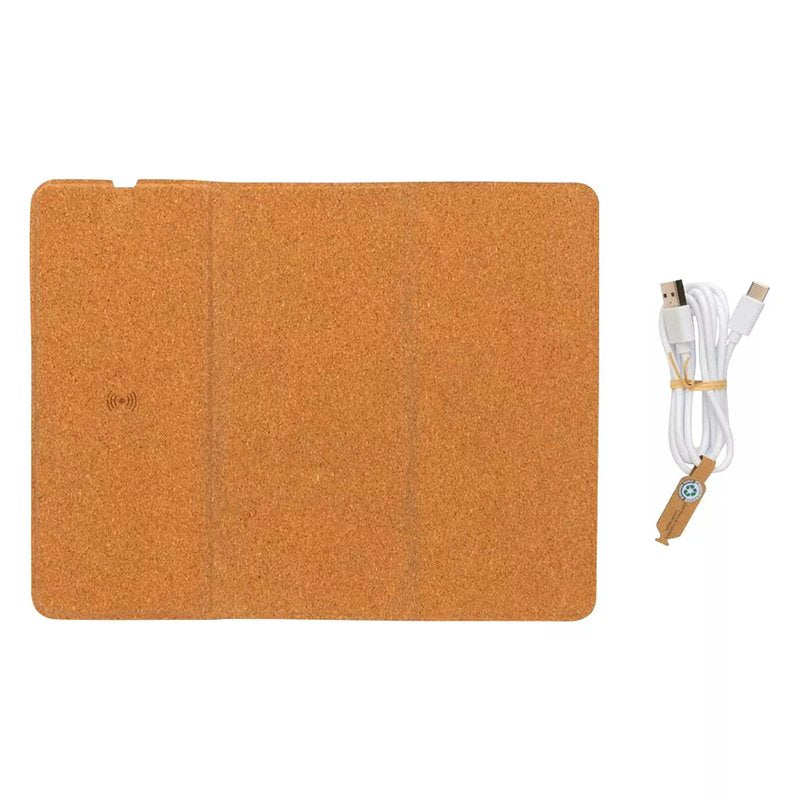 FLIP PAD, podloga za kompjuterski miš i bežični punjač, bež