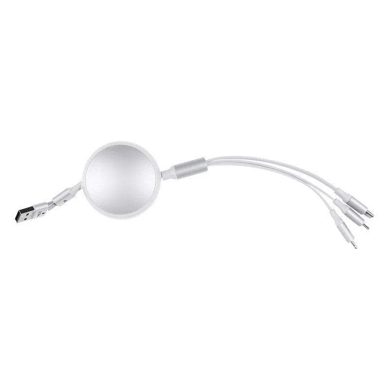 KEPLER 6IN1, usb type-c kabl za punjenje i prenos podataka, 6 u 1, 60w, beli