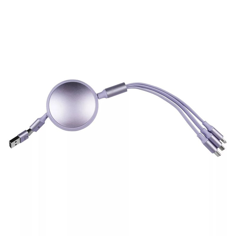 KEPLER 6IN1, usb type-c kabl za punjenje i prenos podataka, 6 u 1, 60w, lila