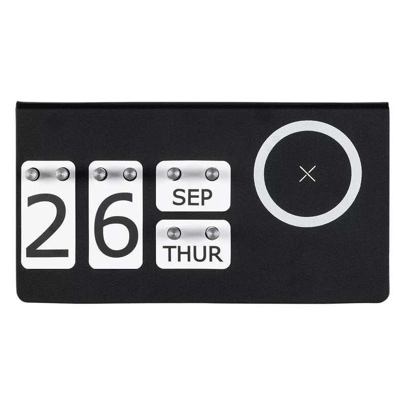 INTEGRAL, večiti stoni kalendar i bežični punjač, 15w, sa magnetom, crni