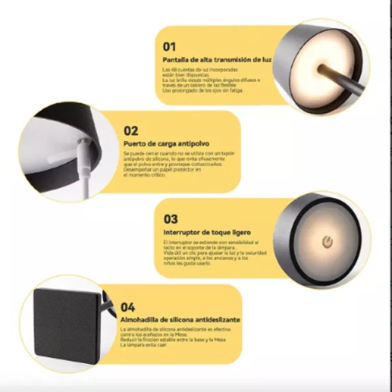 LED punjiva stona lampa