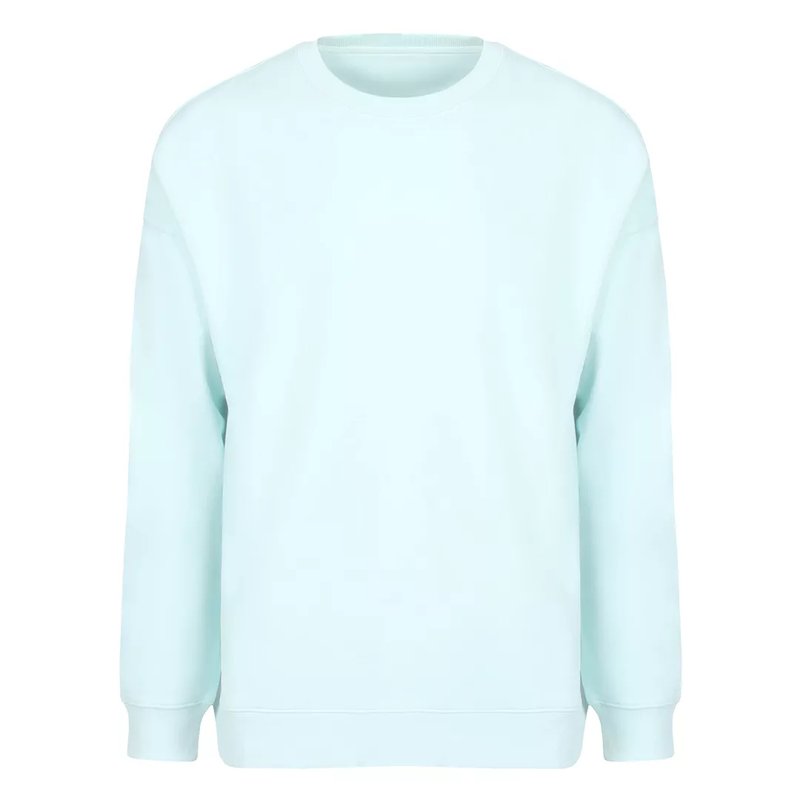BIG, unisex široka dukserica od organskog pamuka, 300 g/m2, svetlo plava