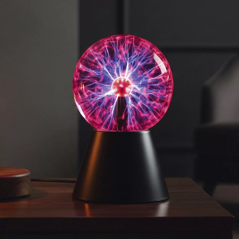 HYPERNOVA, magična plazma sfera lampa, crna
