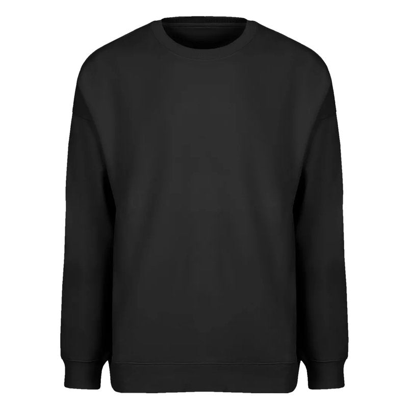 BIG, unisex široka dukserica od organskog pamuka, 300 g/m2, crna
