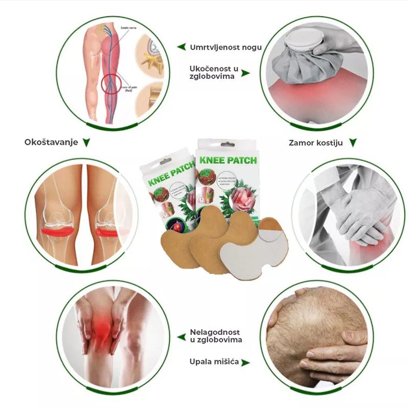 Knee patch – flasteri za bolove u kolenima
