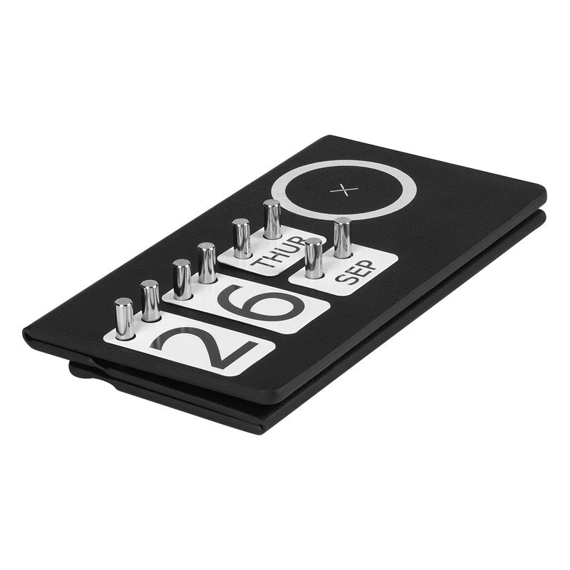 INTEGRAL, večiti stoni kalendar i bežični punjač, 15w, sa magnetom, crni