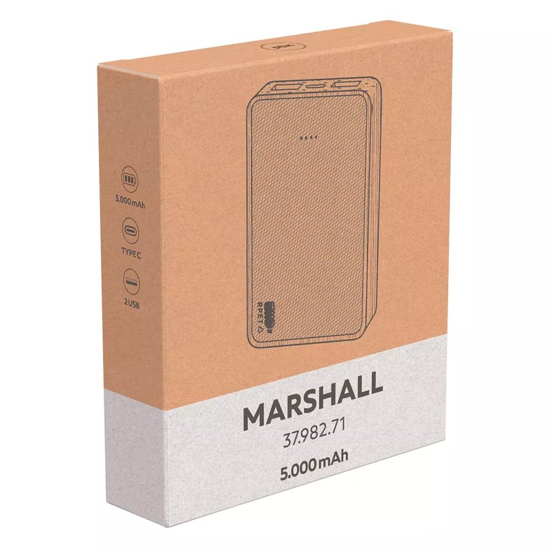 MARSHALL, pomoćna baterija, 5.000 mah, bež
