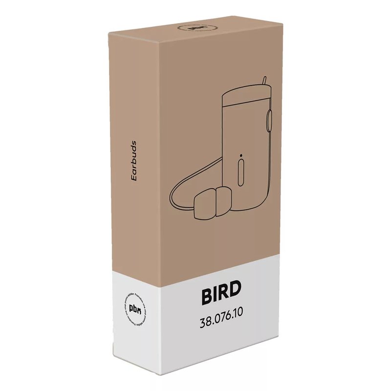BIRD, bežična stereo slušalica, crna