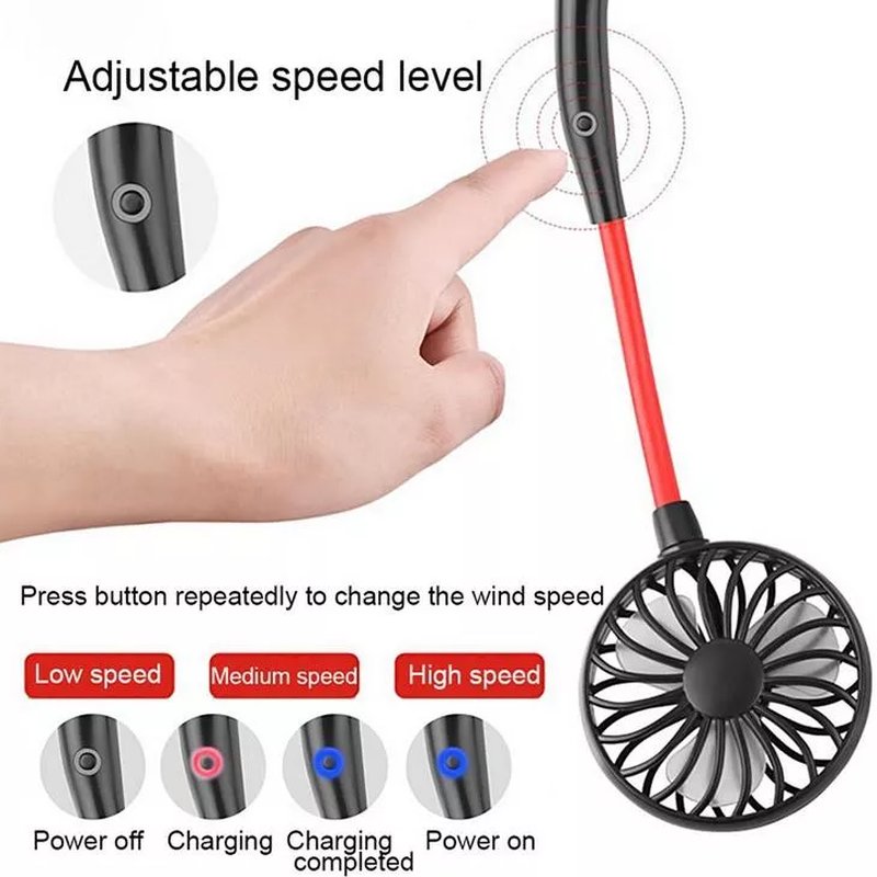 Nosivi sportski ventilator za oko vrata