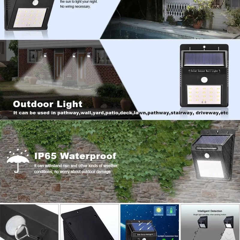 4 Solarna Led Reflektora sa 20 dioda