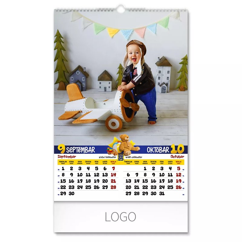 KIDS, zidni kalendar: 7 listova, dvomesečni