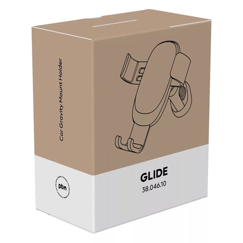 GLIDE, držač mobilnih telefona za automobil, crni