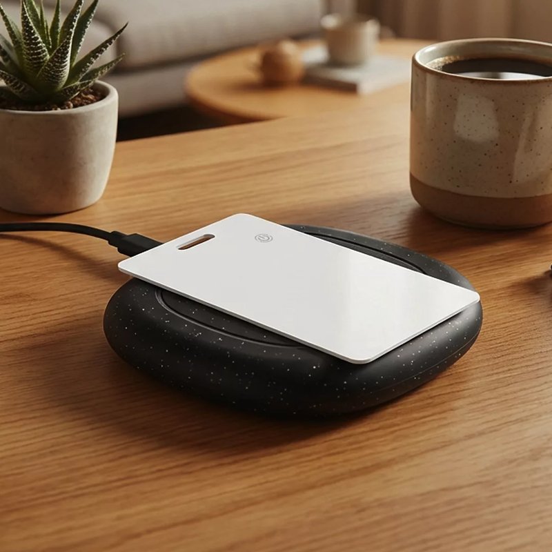 DERAX CARD, find my kartica sa funkcijom lociranja, bela