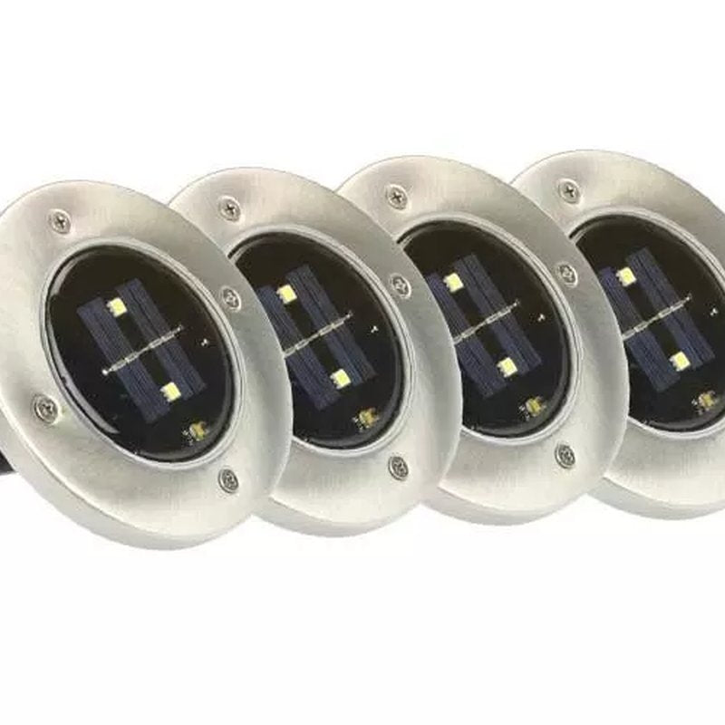 Ubodne Solarne Disk Svetiljke (set od 4) – 4 Led dioda