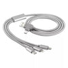 FLET 6IN1, usb kabl za punjenje 6 u 1, sivi