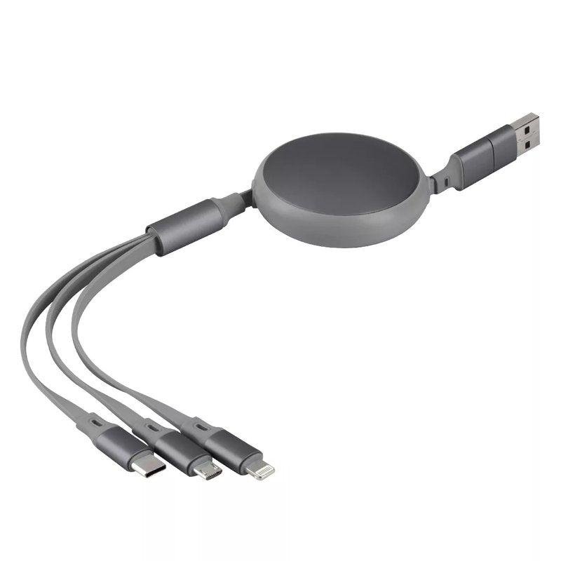 KEPLER 6IN1, usb type-c kabl za punjenje i prenos podataka, 6 u 1, 60w, tamno sivi