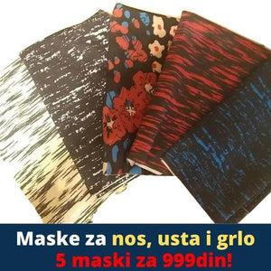 Maske za vrat, usta i nos… Razne šare – 5 maski za 999din!
