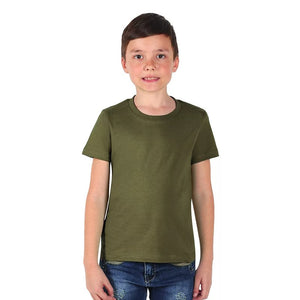MASTER KID, dečja pamučna majica, 150 g/m2, maslinasta