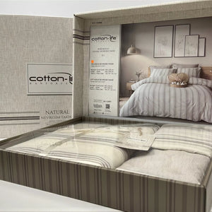 Komplet set posteljina Cotton-Life 160x220cm Bej