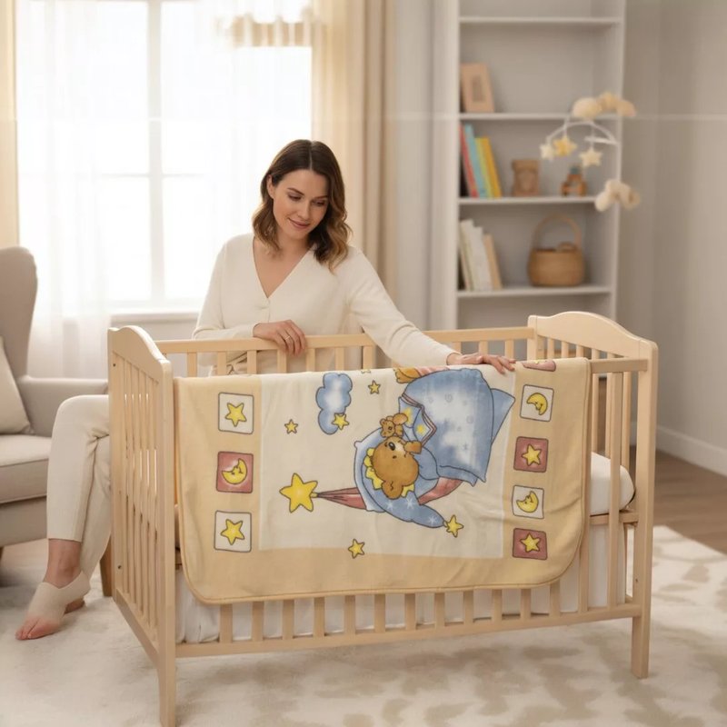 Bebi ćebe Sweet Winnie -100x120cm Cream color