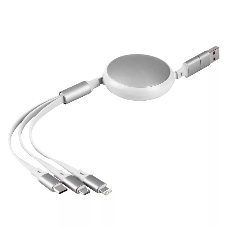 KEPLER 6IN1, usb type-c kabl za punjenje i prenos podataka, 6 u 1, 60w, beli