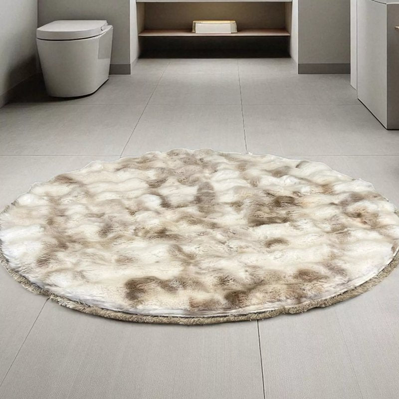 Okrugla Prostirka za kupatilo fi 100cm Bež/Braon boja