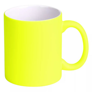 LASSI NEON, keramička šolja za sublimaciju, 325 ml, neon žuta