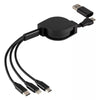 FLASH 60W 6IN1, usb type-c kabl za punjenje i prenos podataka, 6 u 1, 60w, crni