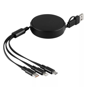ONES 6IN1, usb type-c kabl za punjenje i prenos podataka, 6 u 1, 60w, crni