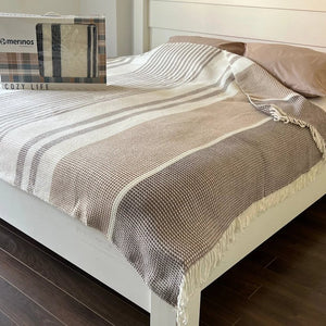 Ćebe Cozy Viktorija 150x200cm Dezen – Selay Bej  Akril/Pamuk
