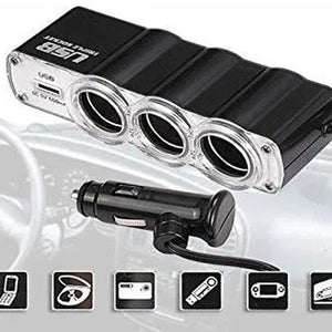 3u1 Utičnica za Auto-upaljač i 1xUSB Port