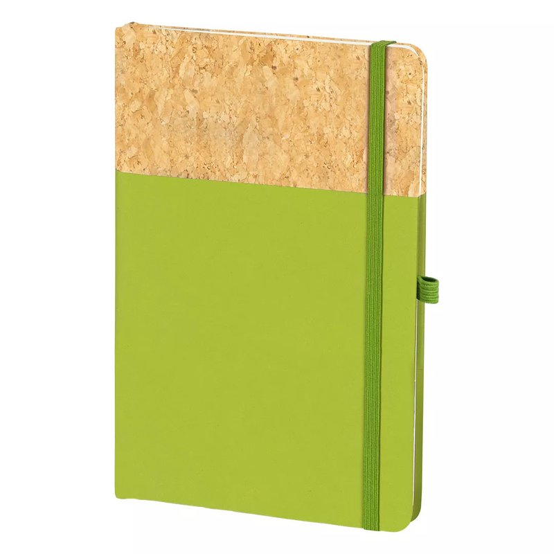 NOTE CORK, notes a5, svetlo zeleni