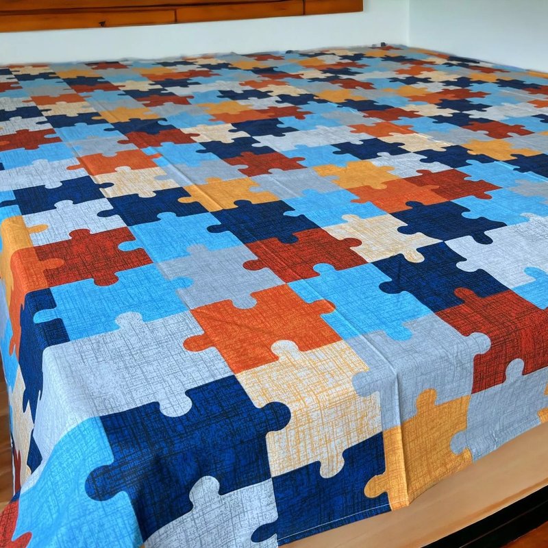 Čaršav Ranforce 160x240cm bez lastiša Puzzle