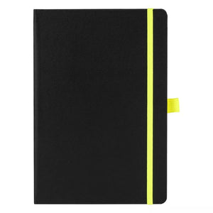 CODE BLACK, notes a5, neon žuti