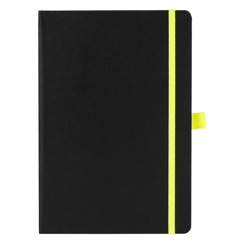 CODE BLACK, notes a5, neon žuti