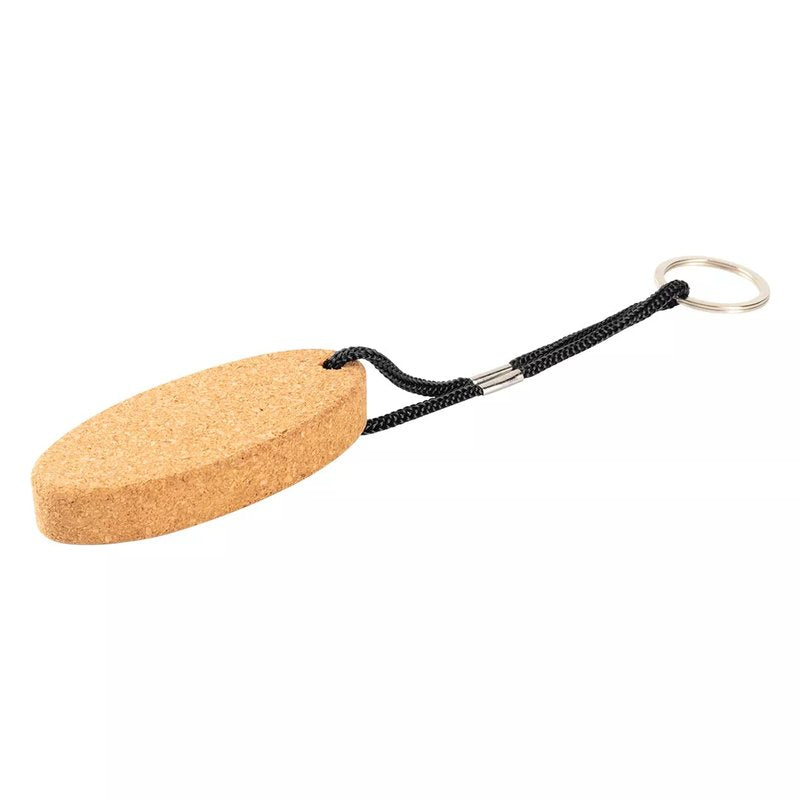 BARKA, ovalni privezak od plute, crni