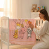 Bebi ćebe Jungle -100x120cm Pink color