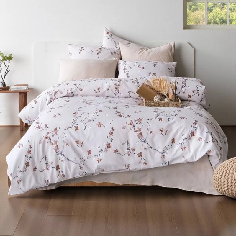 Komplet set posteljina Cotton 200x220cm Sakura Bej – Francuski ležaj