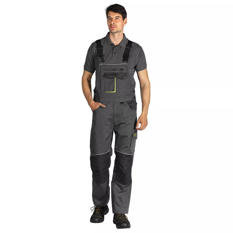 AVIATOR BIB PANTS, radni polukombinezon, tamno sivi