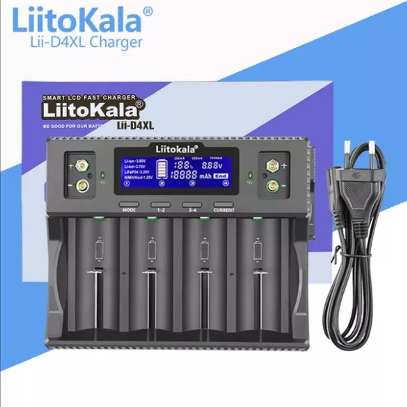LiitoKala punjač baterije-  Lii-D4XL