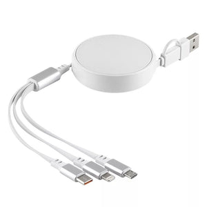 ONES 6IN1, usb type-c kabl za punjenje i prenos podataka, 6 u 1, 60w, beli