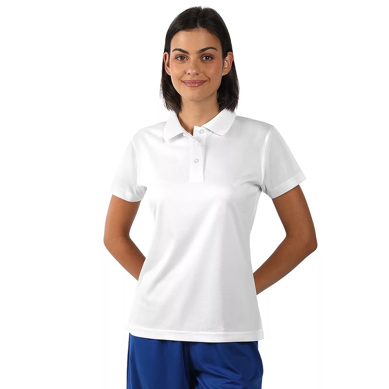 LACROSS LADY, ženska sportska polo majica, 130 g/m2, bela