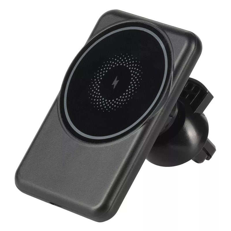 ALTUS, držač i bežični punjač mobilnih telefona sa magnetom, 15w, crni
