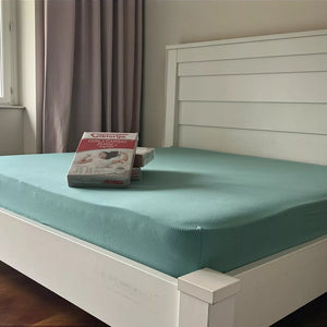 Čaršav Pamuk – Lastiš 90×200/25cm Green color